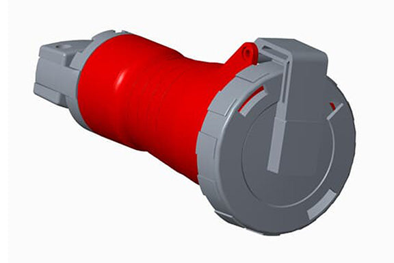 2CMA100600R1000 3P+E Female Industrial Connector, UL/CSA. Replaces Part# ABB416C6W. Comparable part no. ME420C6W, HBL416C6W, AH416C6W