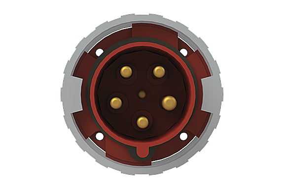 2CMA168115R1000 3P+N+E Panel Mounted Inlet, Unified Flange, Straight. Replaces Part# 463BU6W