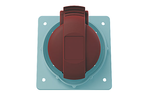 2CMA170044R1000 3P+N+E Panel Mounted Socket Outlet, Minimized Flange. Replaces Part# 432RAM6