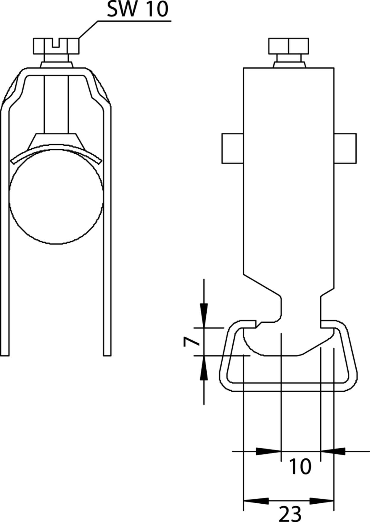 331005.001 Cabinet|Accessories|EMC|Cable clip