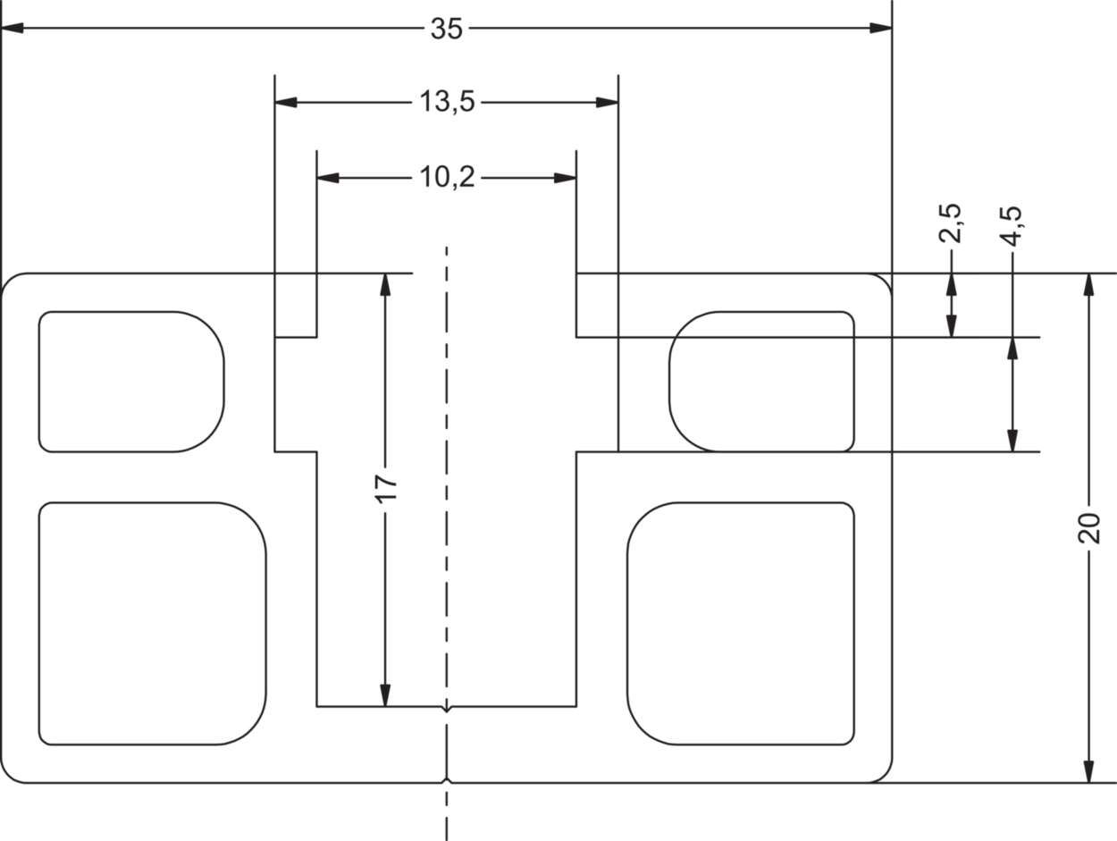 380182M0009 Cabinet|Accessories|RG rail|RG035
