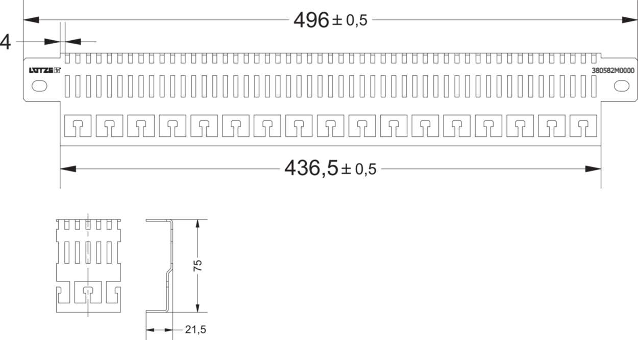 380582M0000 Cabinet|Accessories|EMC|EMC rail