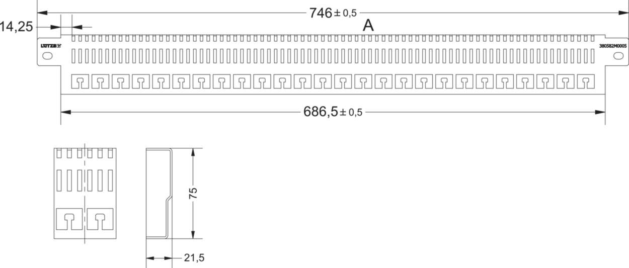 380582M0005 Cabinet|Accessories|EMC|EMC rail