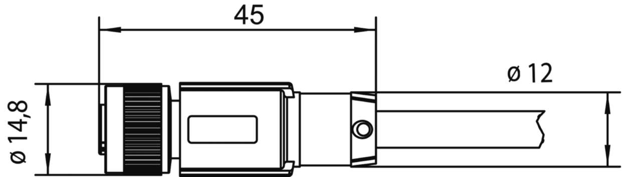 458805 Actuator Sensor cable assembly|Actuator Sensor cable extrusion|M 12 Connection cable|M 12 Connection cable