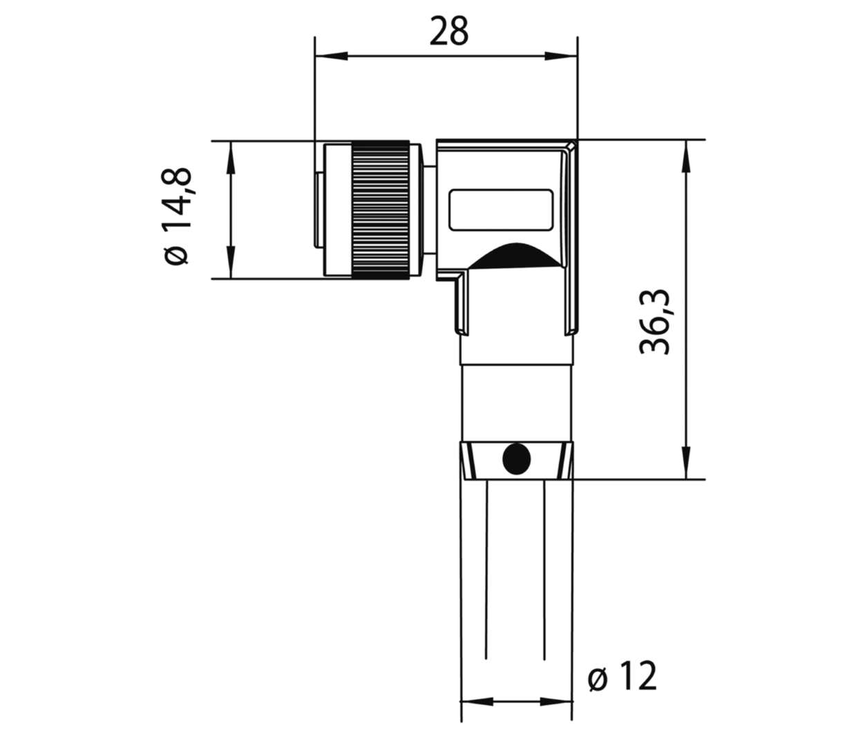 468020 Actuator Sensor cable assembly|Actuator Sensor cable extrusion|M 12 Connection cable|M 12 Connection cable