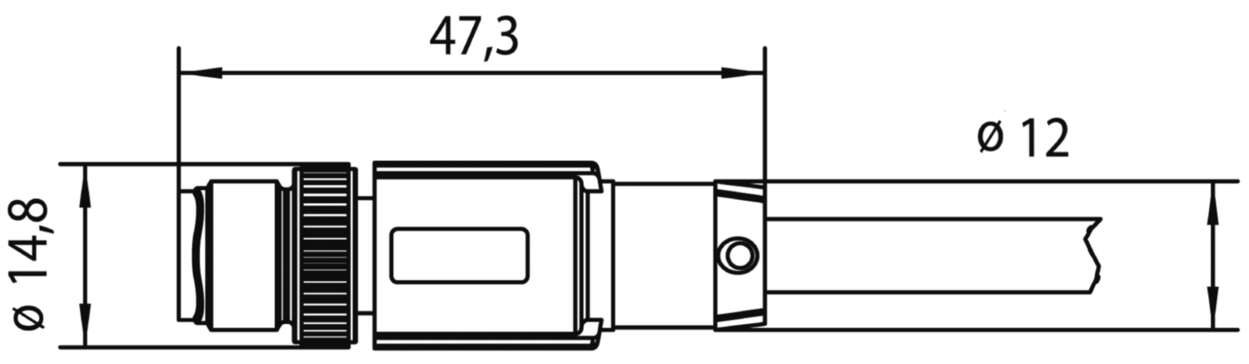 475300.02 Actuator Sensor cable assembly|Actuator Sensor cable extrusion|Fieldbus-Network cable M 12|PROFINET (Siemens)