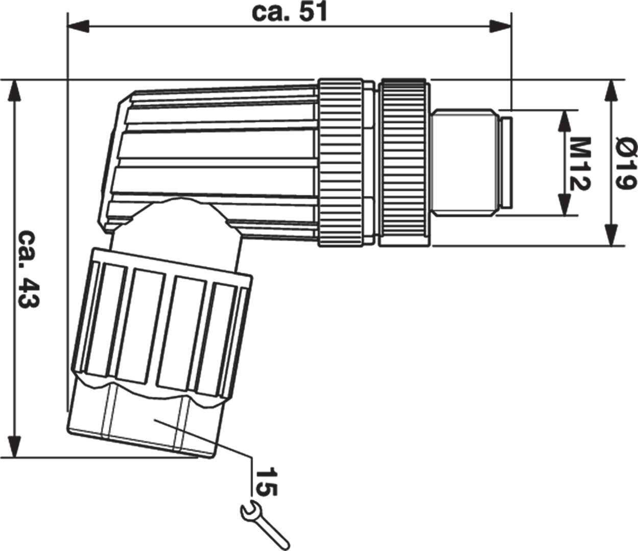 490194 Actuator Sensor cable assembly|Configurable connector|M 12|M 12