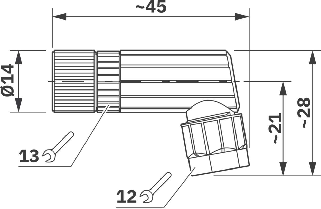 490247 Actuator Sensor cable assembly|Configurable connector|M 8|M 8