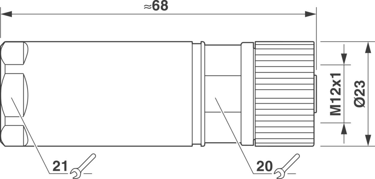 490255 Actuator Sensor cable assembly|Configurable connector|M 12|M 12
