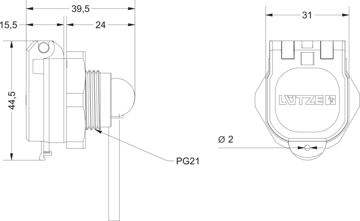 493114.005 Actuator Sensor cable assembly|Panel connector|USB|USB