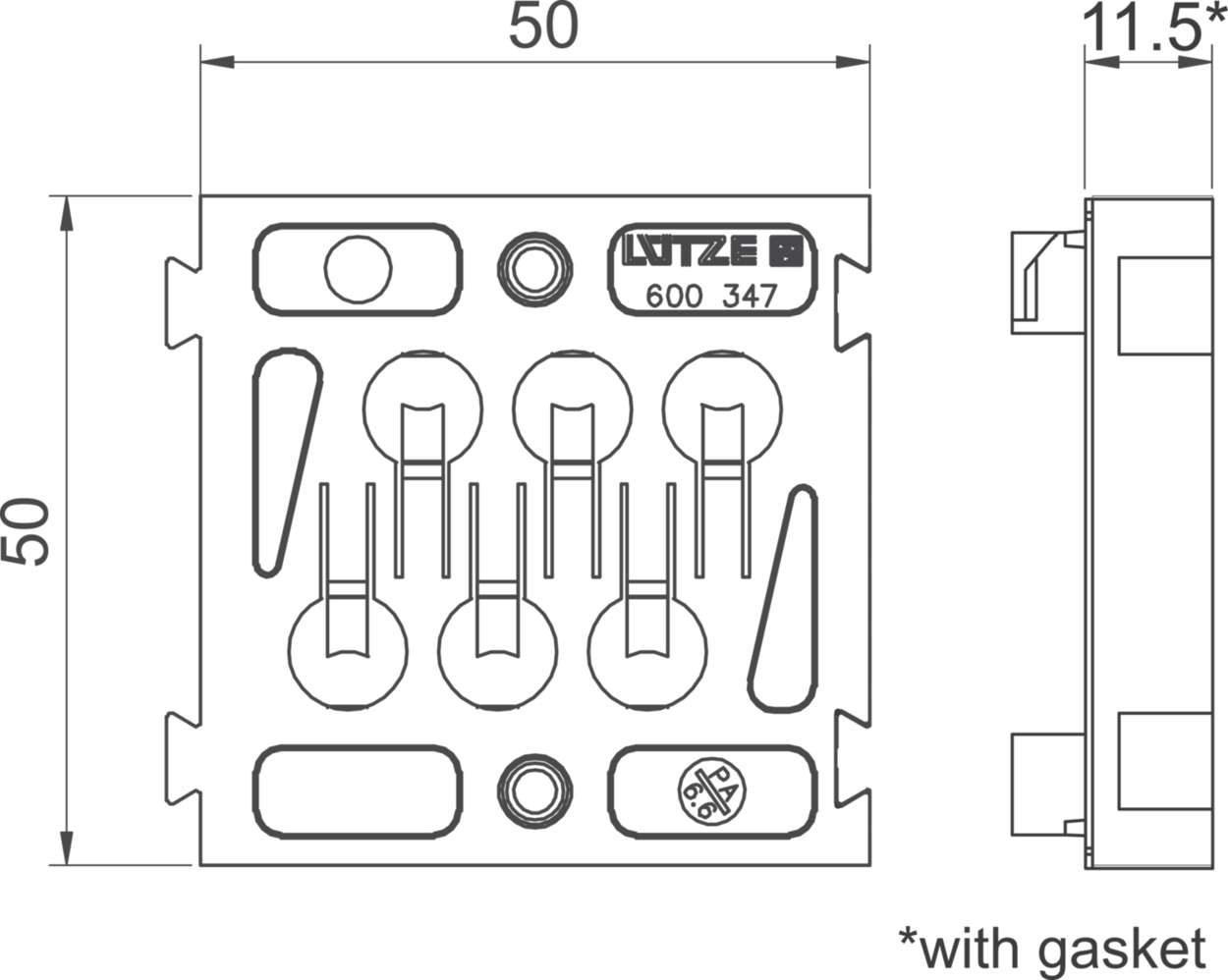 600347 Cable fitting + accessories|Cablefix|Flange|Flange