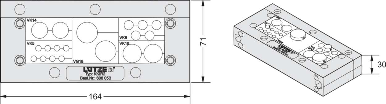 606053 Cable fitting + accessories|Cablefix Vario|Plastic|KKLR