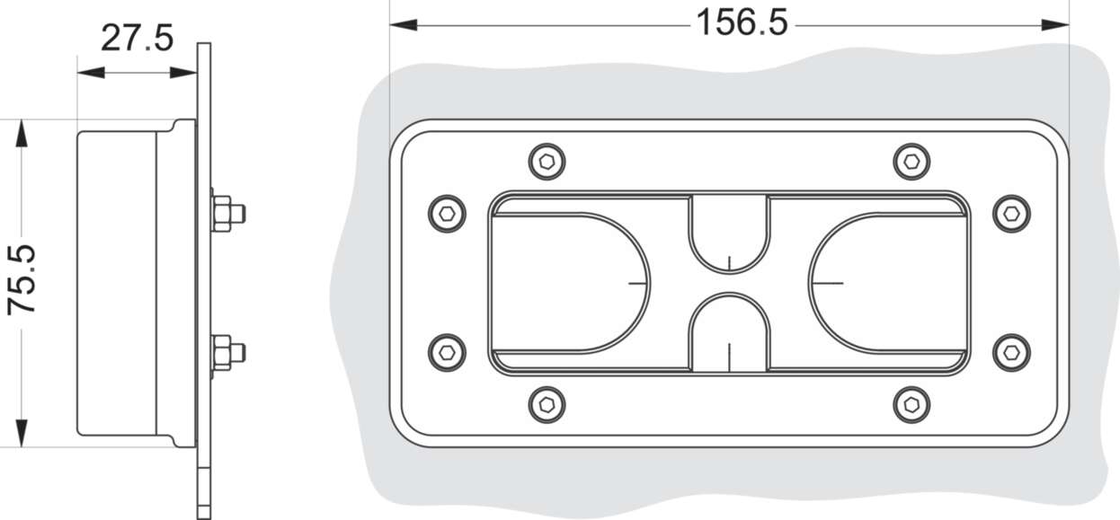 606500 Cable fitting + accessories|Kabeldurchführungssystem|Cablefix One|Cablefix One