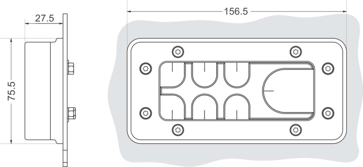 606501 Cable fitting + accessories|Kabeldurchführungssystem|Cablefix One|Cablefix One