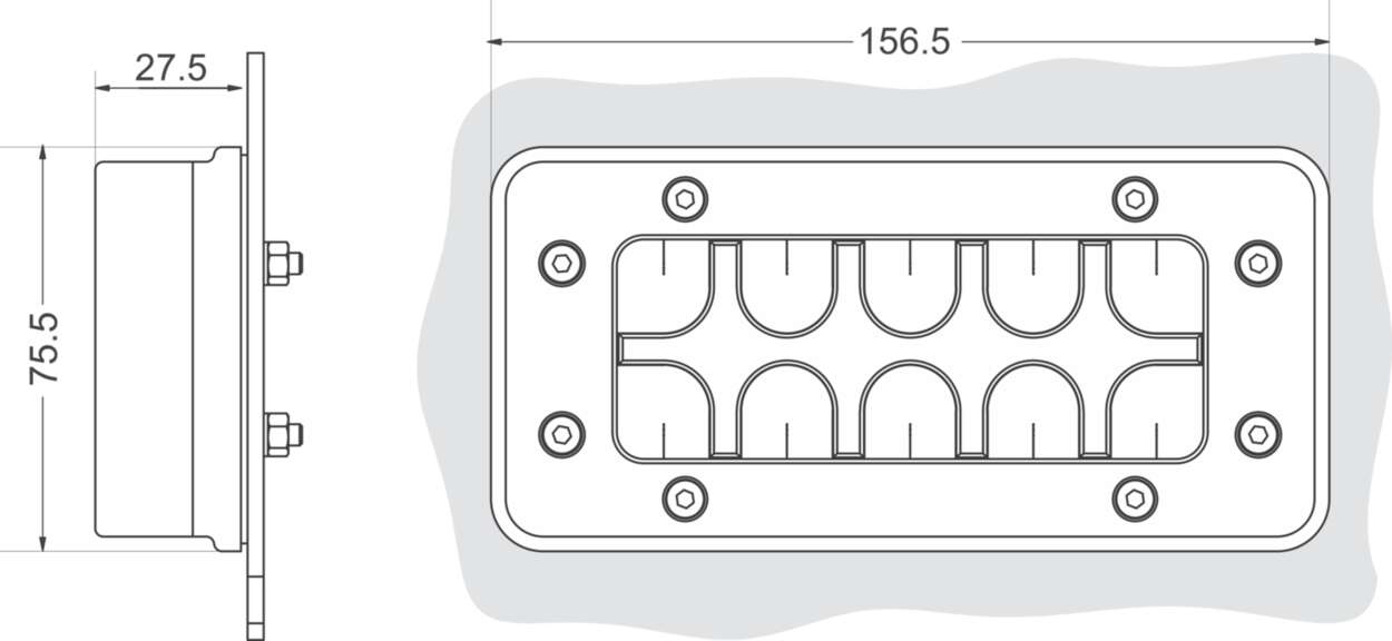 606502 Cable fitting + accessories|Kabeldurchführungssystem|Cablefix One|Cablefix One