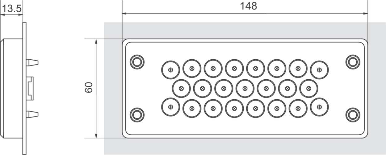 606562 Cable fitting + accessories|Kabeldurchführungssystem|Cablefix X|Cablefix X snap-in