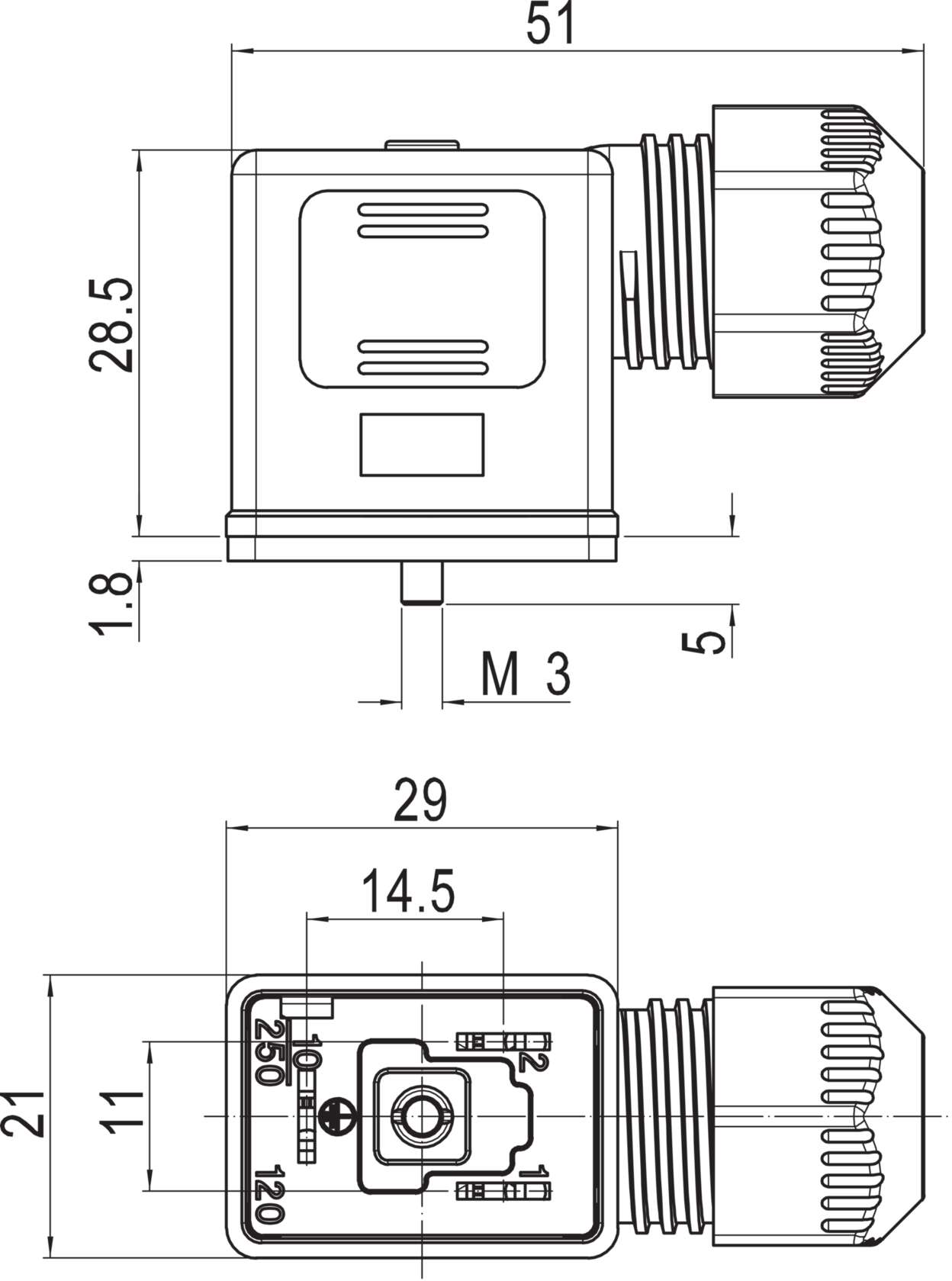 705812 Protection and suppression techn|Valve connector|configurable|Design B Ind.