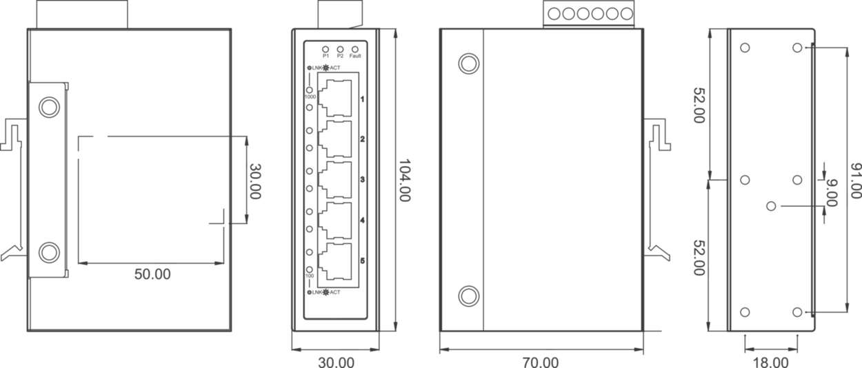 772013 Communication|Industrial Ethernet|Unmanaged Switch|Unmanaged Switch