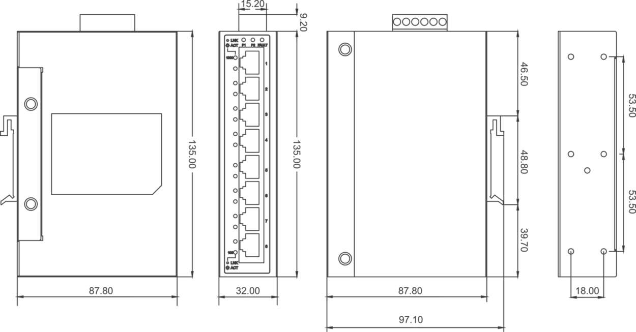 772015 Communication|Industrial Ethernet|Unmanaged Switch|Unmanaged Switch