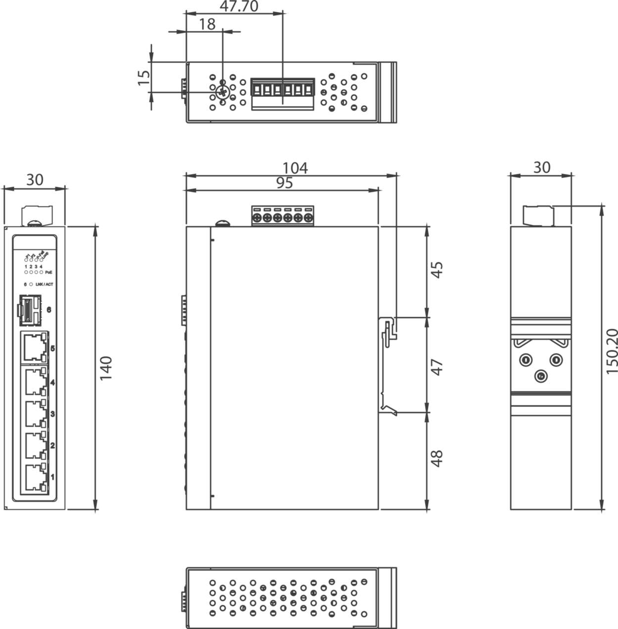 772021 Communication|Industrial Ethernet|Unmanaged Switch|Unmanaged Switch