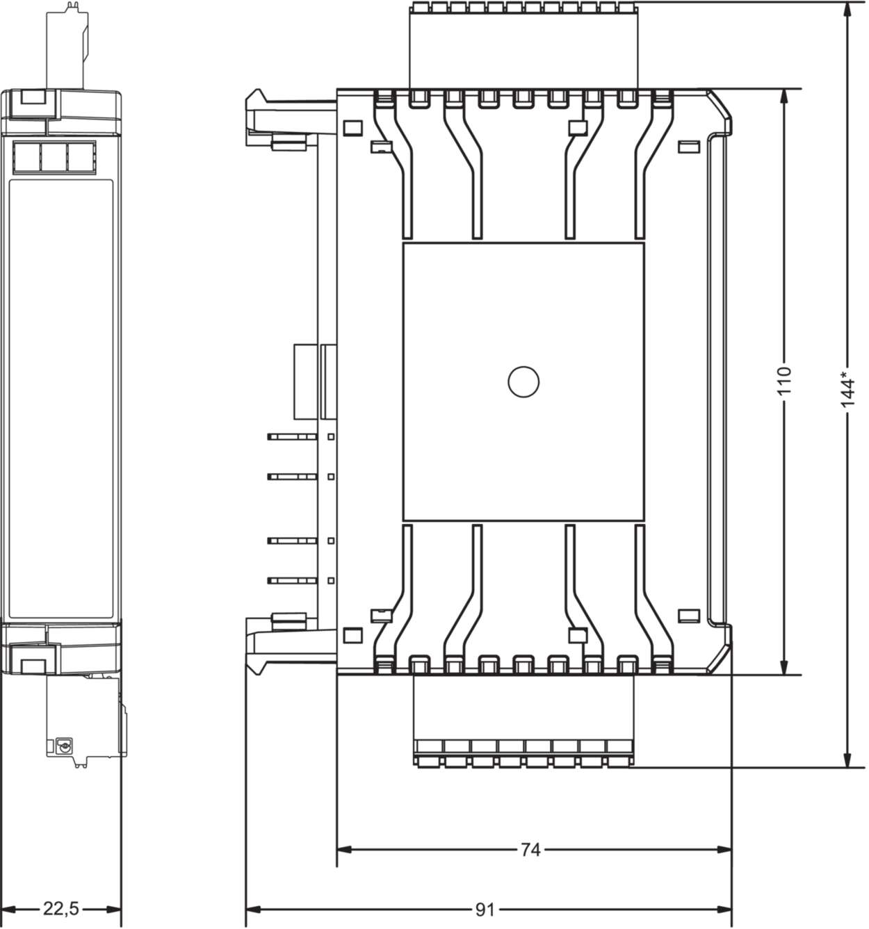 780103.225.1 Housing|LCOS|Functional housing|22.500 mm