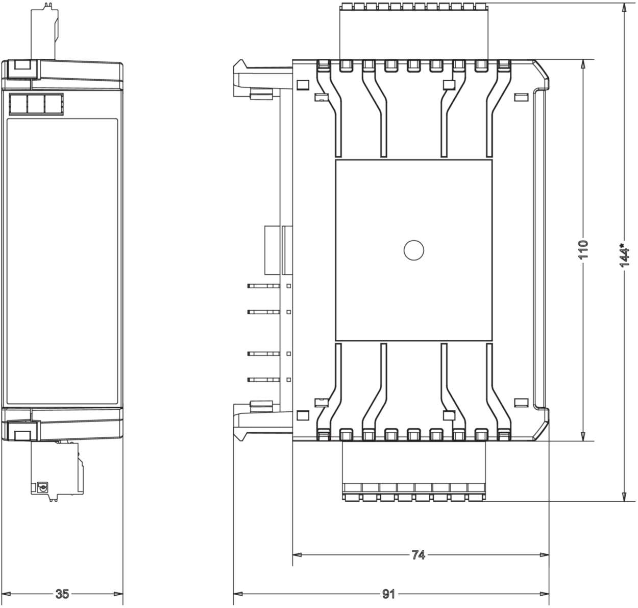780103.350.1 Housing|LCOS|Functional housing|35 mm