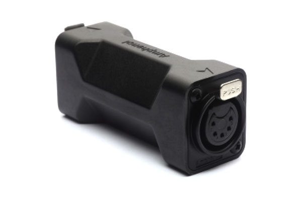 AC5F5FDW 5 Pole XLR FemaleTo Female Blank D Shell In-line Adapter, Pre-wired, Black Finish