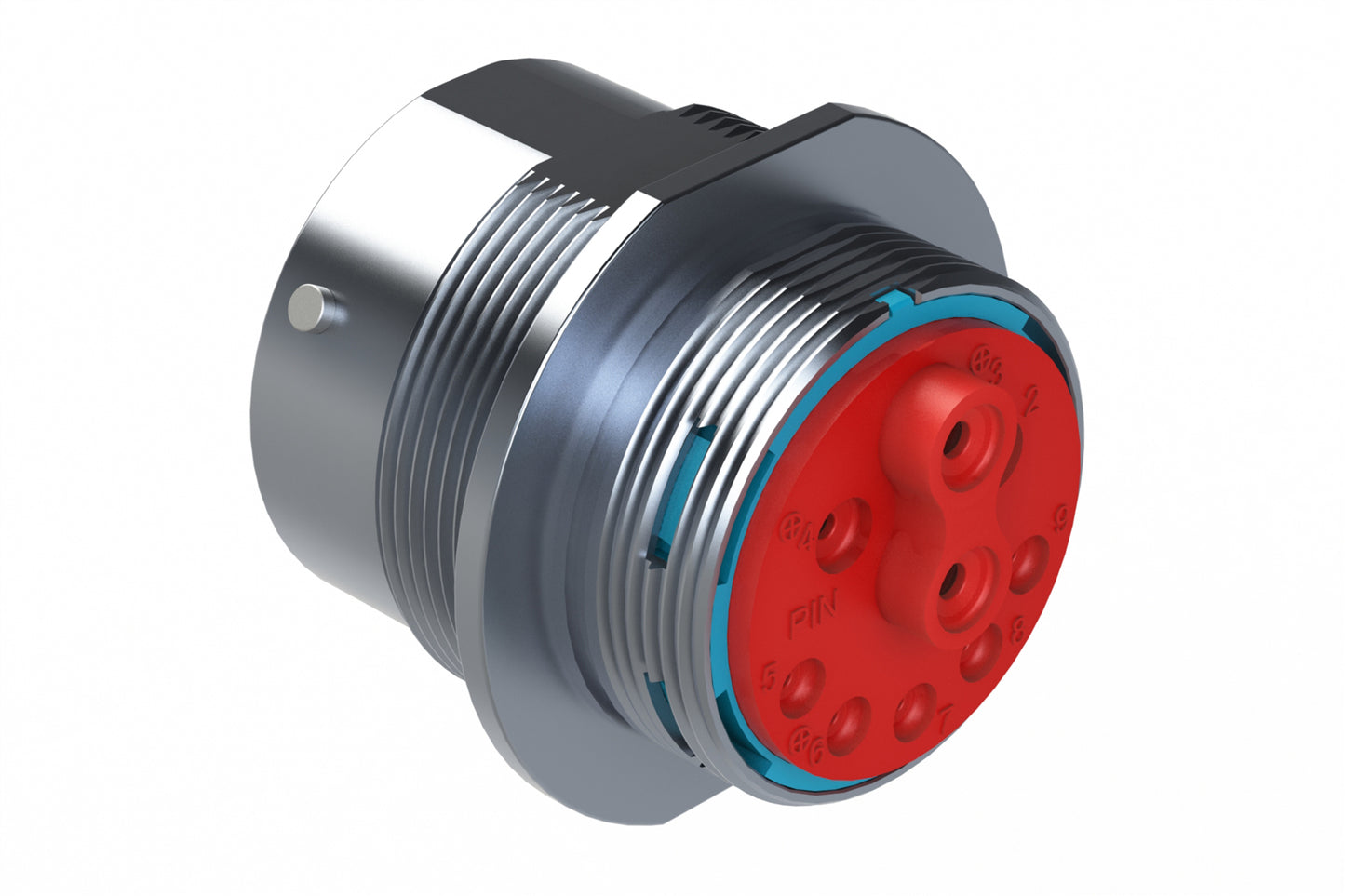 AHDBM04-24-91PR 9 Position ISOBUS Receptacle, Pin, Shell Size 24, Reduced Seal, Wide Thread Adapter (WTA), Break-Away. HDB34-24-91PE