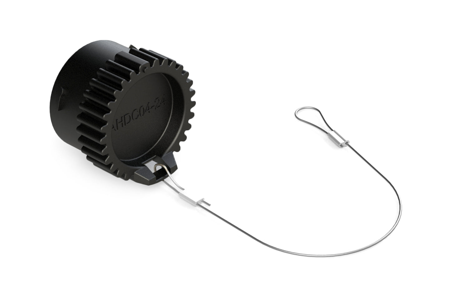 AHDC04-24-T Protective Cap for Plugs, Shell Size 24 with Nylon Cord