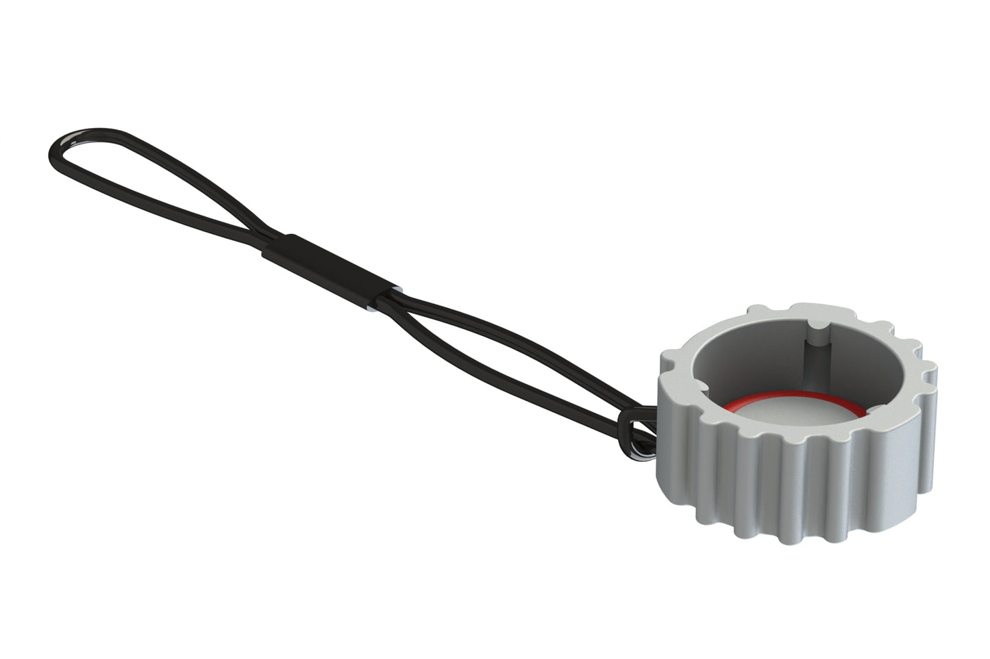 AHDC16-3-JDL Protective Cap for 3 Position Receptacles, with Lanyard, AHD Series, Grey