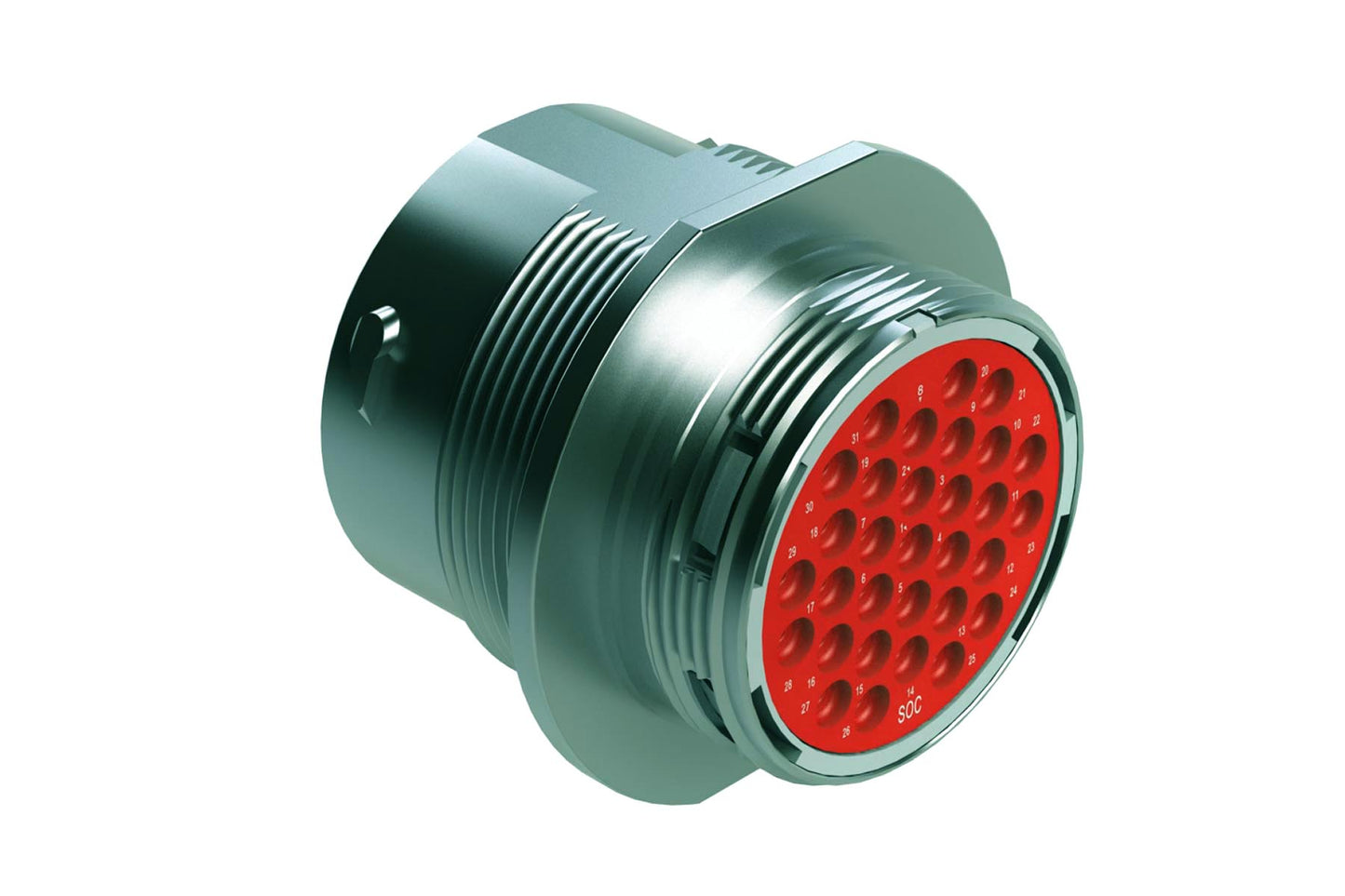 AHDM04-24-31ST 31 Position Receptacle, Size 24, Socket,thin seal, Wide Thread. HD34-24-31ST
