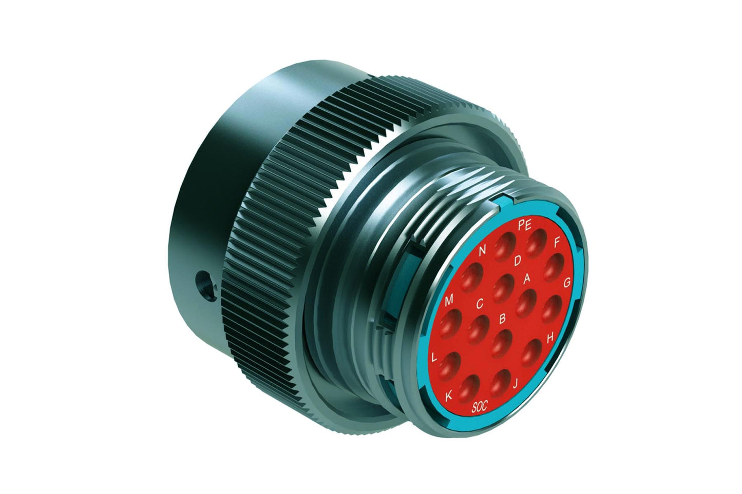 AHDM06-18-14SR 14 Position Plug, Size 18, Socket, Reduced Diameter Seal, Wide Thread. HD36-18-14SE