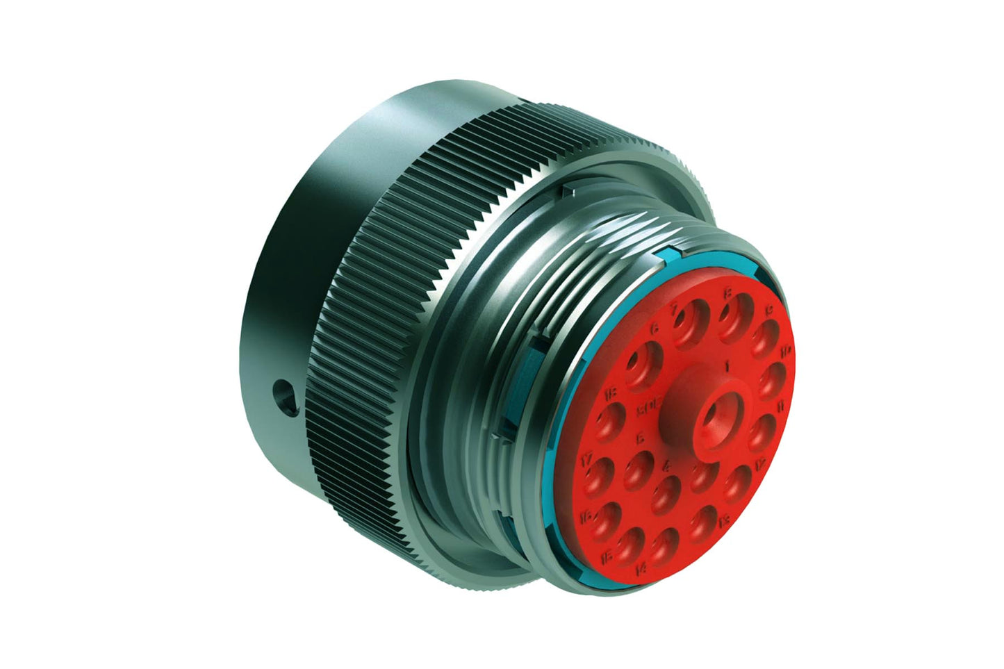 AHDM06-24-18SR 18 Position Plug, Size 24, Socket, Reduced Diameter Seal, Wide Thread. HD36-24-18SE