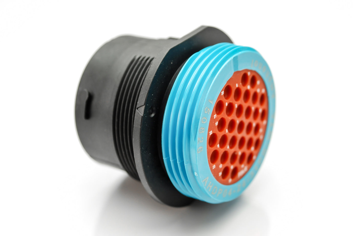 AHDP04-24-31PR-WTA 31 Position Receptacle, Pin, Shell Size 24, Reduced Diameter Seal (Blue Adapter), Wide Thread Adapter. HDP24-24-31PE-L024