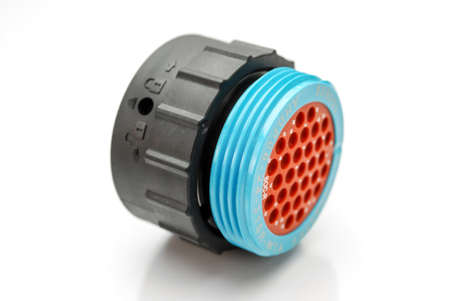 AHDP06-24-31SR-WTA 31 Position Plug, Socket, Shell Size 24, Reduced Diameter Seal (Blue Adapter), Wide Thread Adapter. HDP26-24-31SE-L024