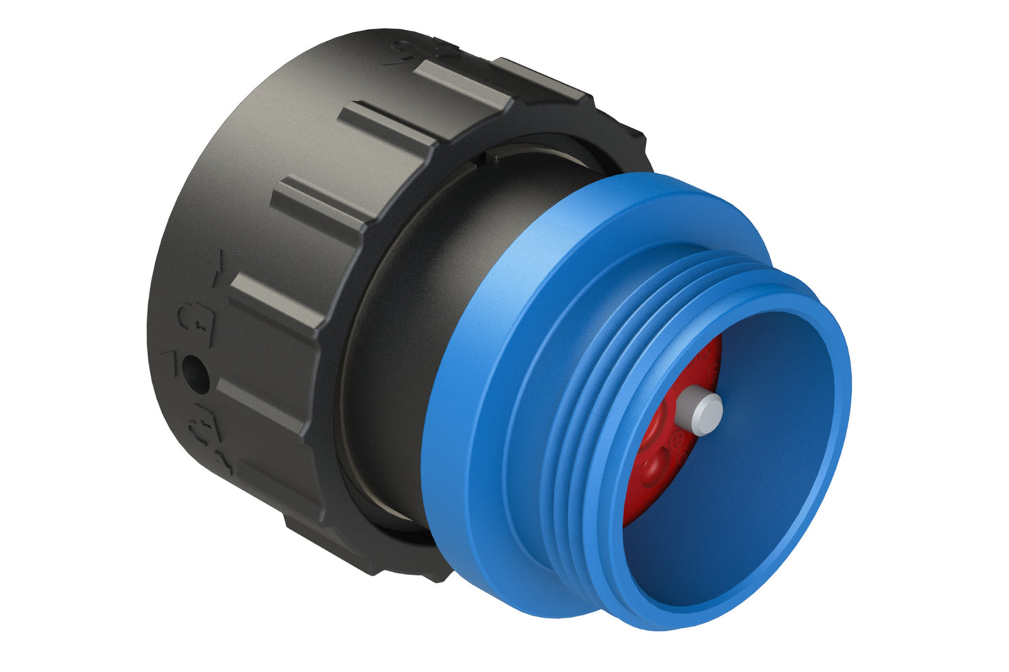 AHDP06-24-91SR-STA 9 Position Plug, Socket, ISOBUS, Shell Size 24, Reduced Diameter Seal (Blue Adapter), Small Thread Adapter. HDP26-24-91SE-L015