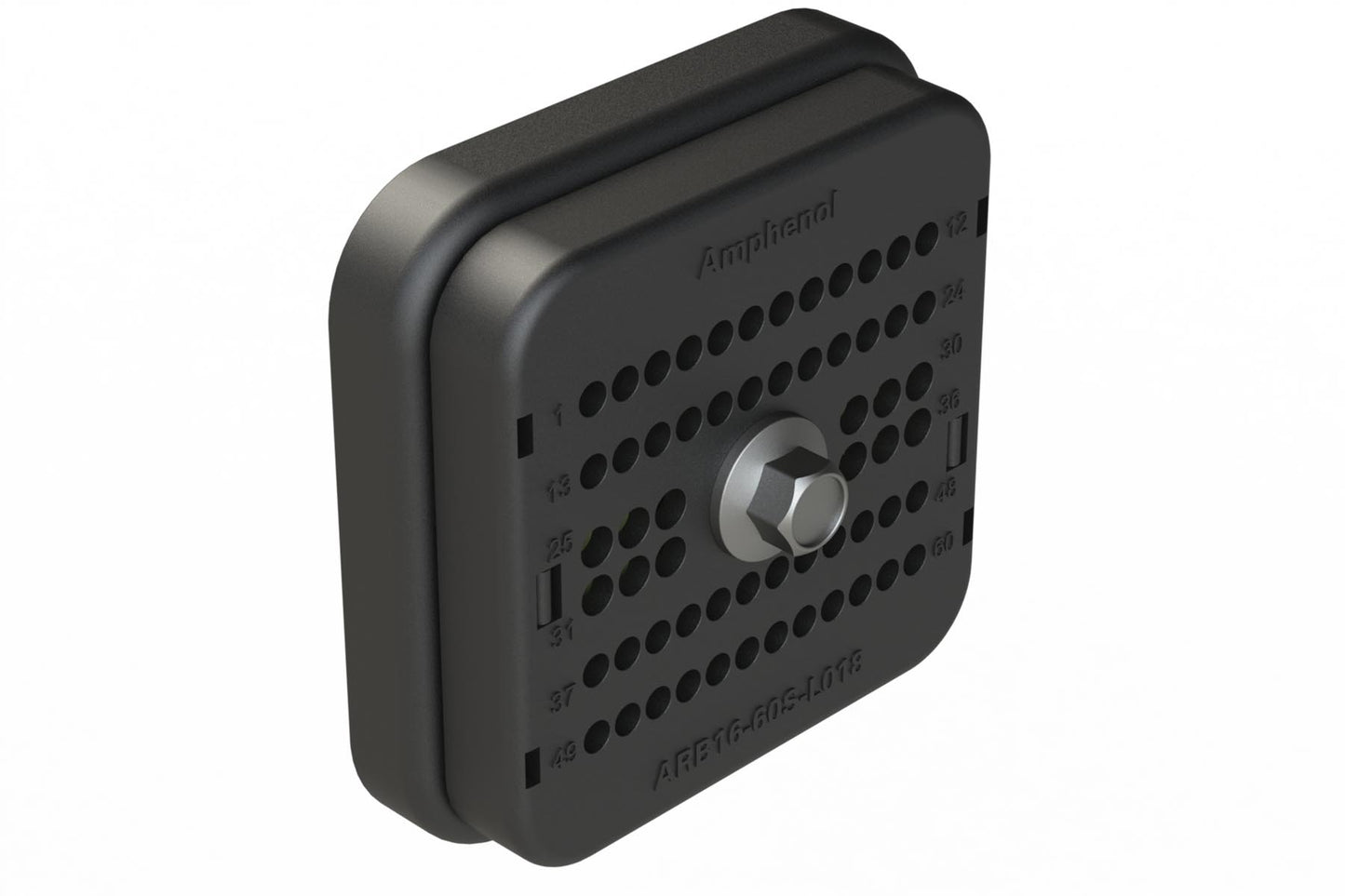 ARB16-60SAR-L018 60 Position Plug, Socket, Jackscrew, Reduced Diameter Seal, Keyed A, Black