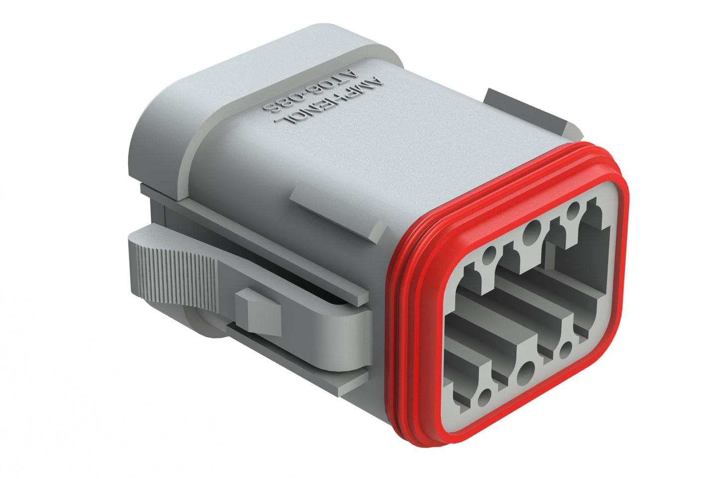 AT06-08SA-EC01 8-Way Plug, Female Connector with A Position Key and End Cap. DT06-08SA-E003, DT06-08SA-EP06