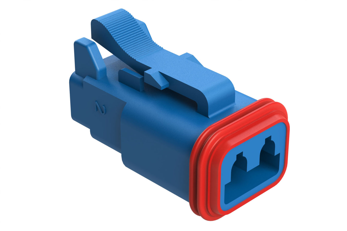 AT06-2S-BLU 2-Way Plug, Female Connector, Blue