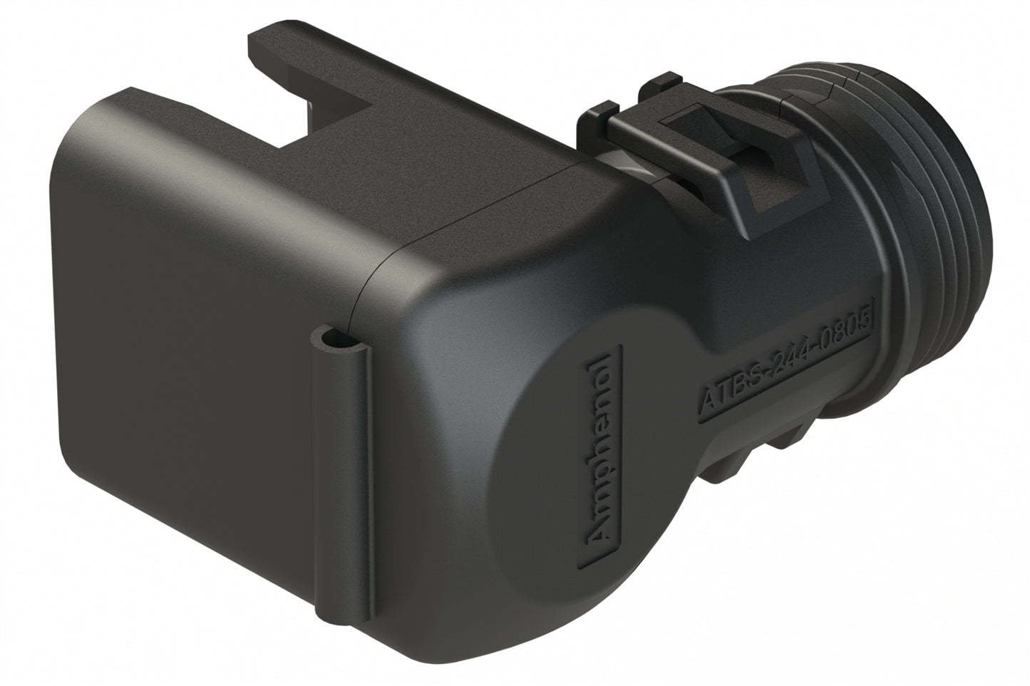 ATBS-018-0005 Backshell for 12,15,18 Position Plugs and Receptacles, 90°. Cable Exit Designed for Corrugated Tube NW 17