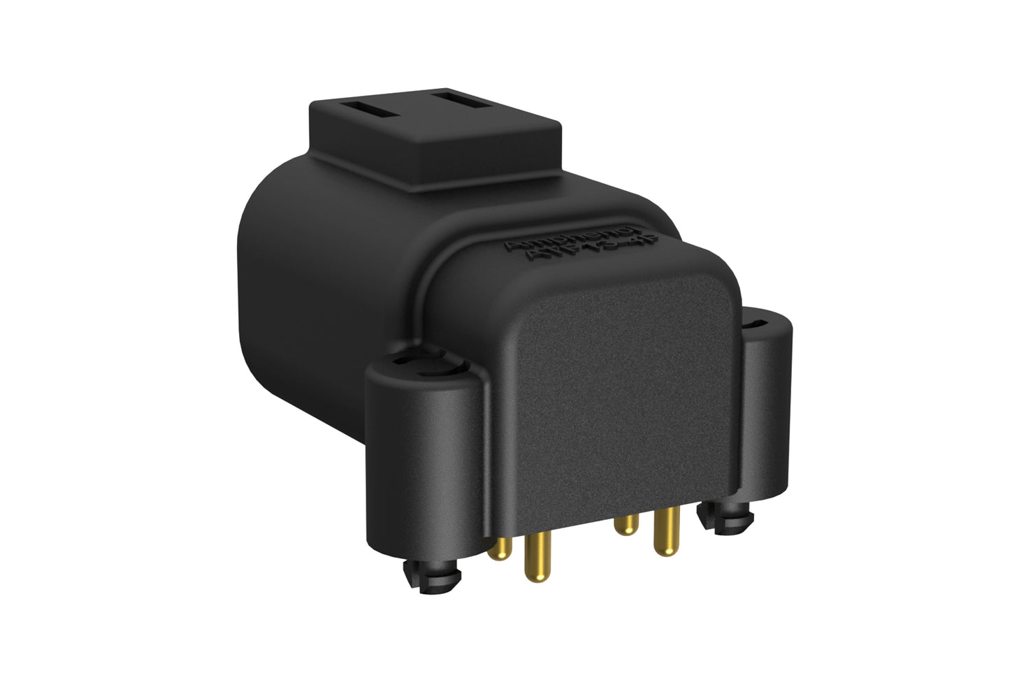 ATF13-4P-BM02 Board Mount Header, Right Angle, AT, 4 Pin, Snap Fit, Gold Plate