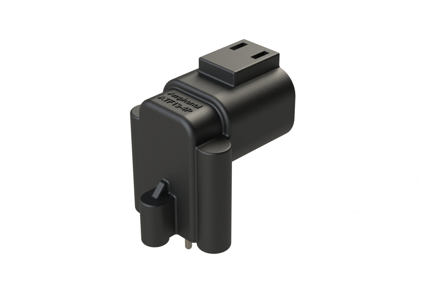ATF13-4P-BM33 Board Mount Header, Right Angle, AT, 4 Pin, 3X Self-Threading, Extended Height, Tin Plated Contacts