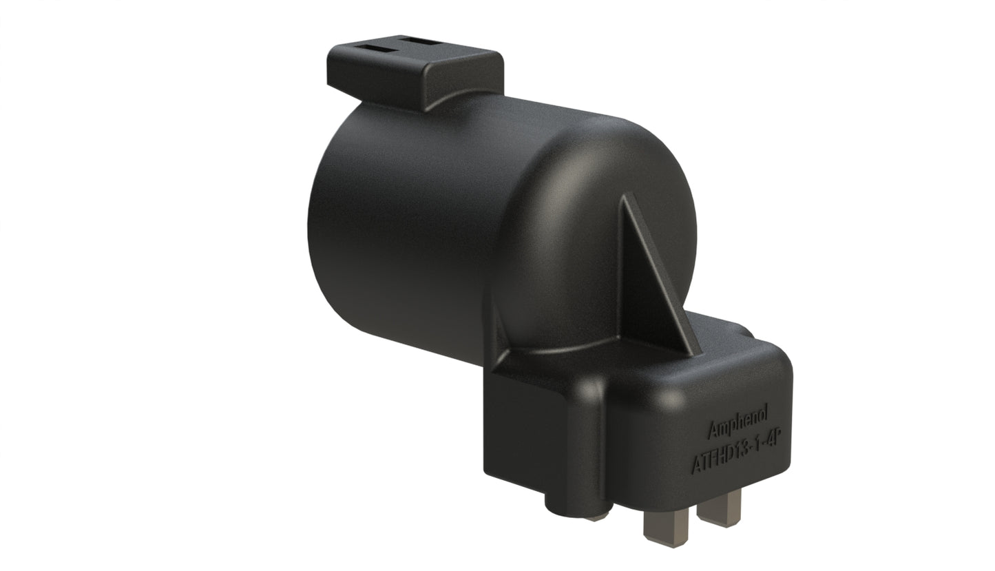 ATFHD13-1-4P-BM13 1 Position, Board Mount Receptacle, Contact Size 4