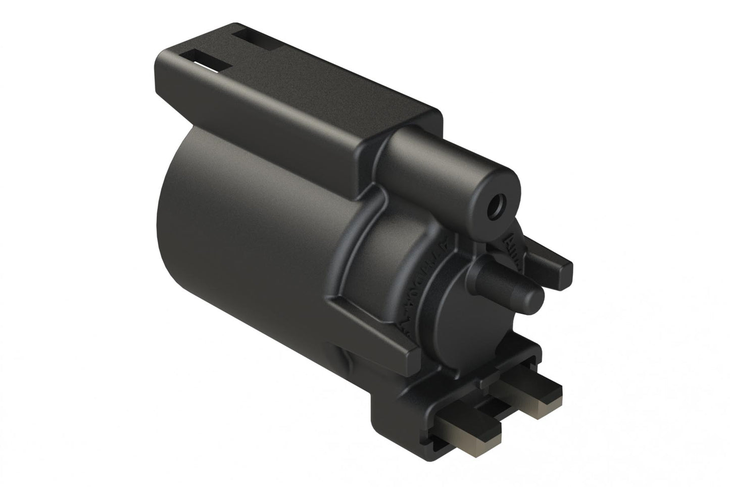 ATHD04-1-8P-BM11 Single Pole Receptacle, Pin, Size 8 Contact, Self-Threading, Gold Plated, Black