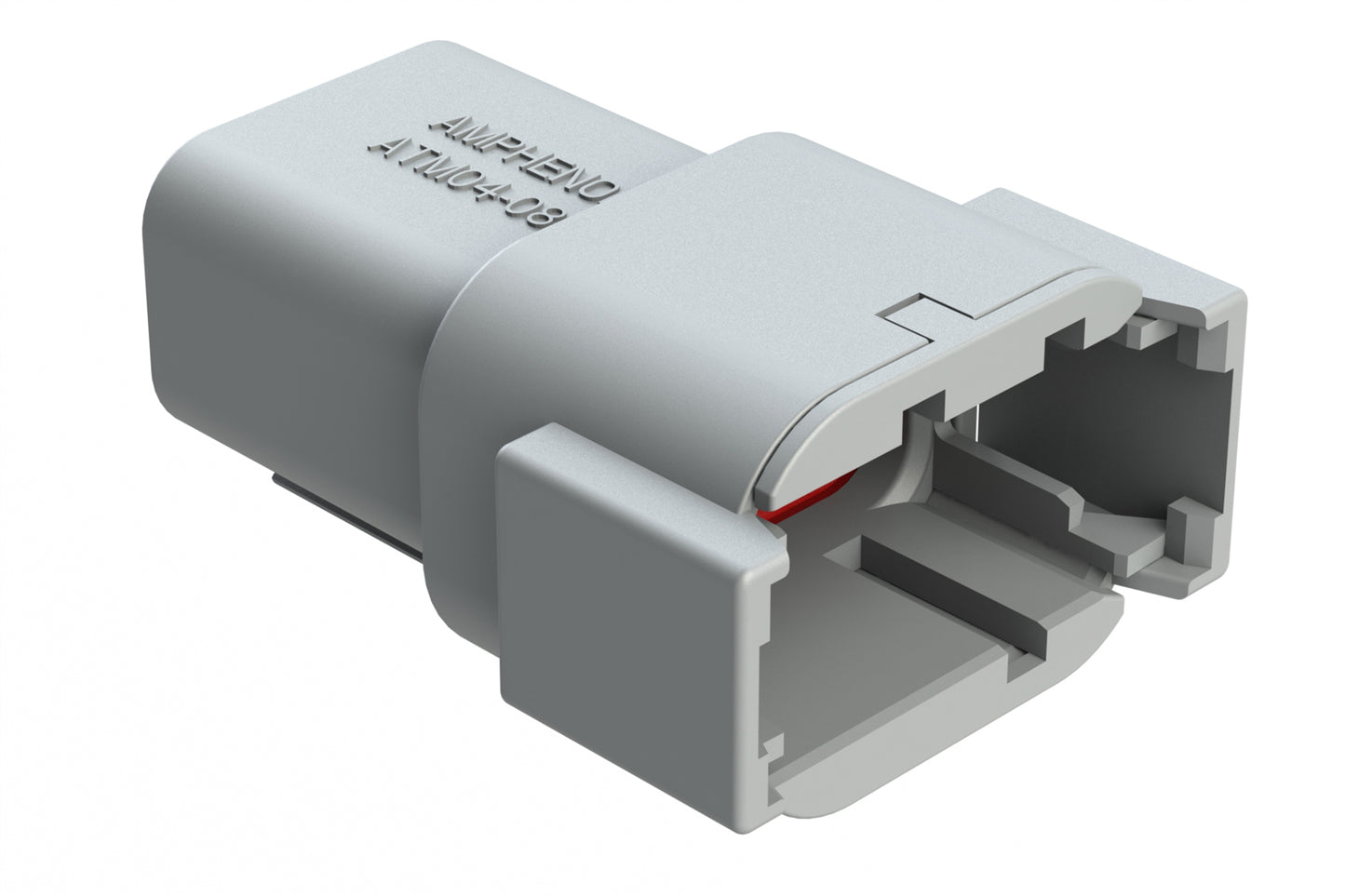 ATM04-08PB 8-Way Receptacle, Male Connector with B position Key. DTM04-08PB