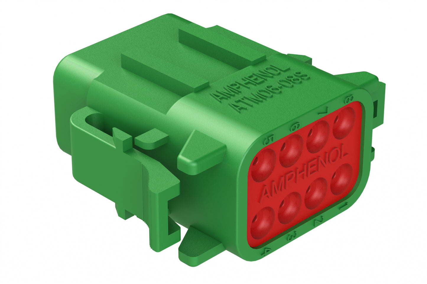 ATM06-08SC 8-Way Plug, Female Connector with C Position Key. DTM06-08SC