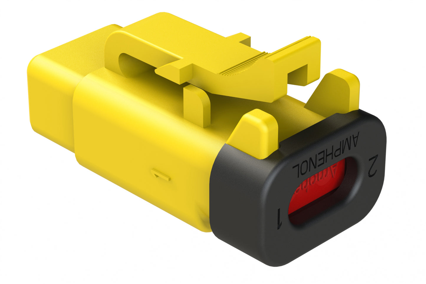ATM06-2S-R120YEL 2-Way Plug, 120 OHM, 1/2W, Yellow, endcap. Contacts & Wedgelock included