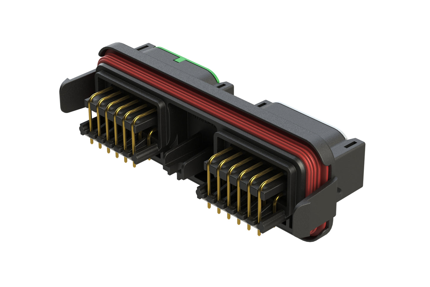 ATM13-12PA-12PC-BM01 ATM™ Header, Thermoplastic, (2) 12 Position size 20, A&C Key - Gold Plating. DTM13-12PA-12PC-GR01