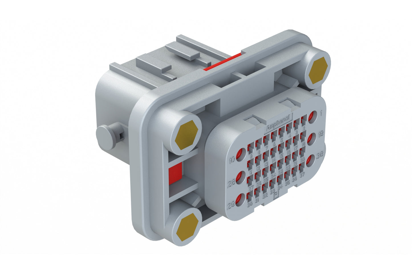 ATV04-38PA-S2 38 position receptacle, Pin, power and signal, keyed A
