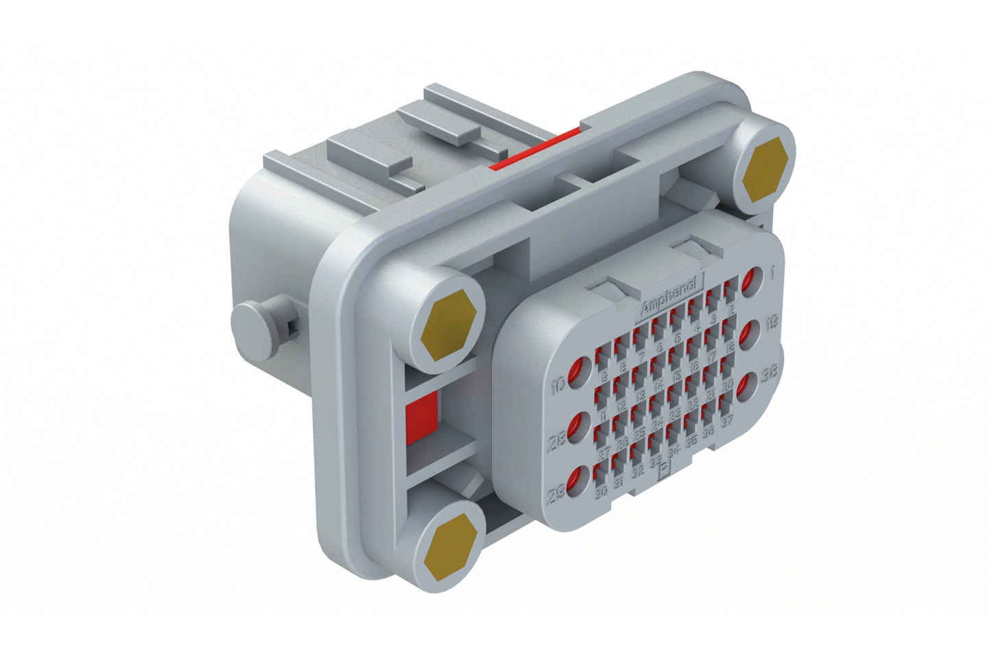 ATV04-38PB-S2 38 position receptacle, Pin, power and signal, keyed B